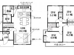 埼玉県川越市砂新田売戸建住宅